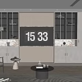 Modern Bedroom Interior Design With Upholstered Bed Seating Sofa Area Rug Nightstands And Decorative Mirror