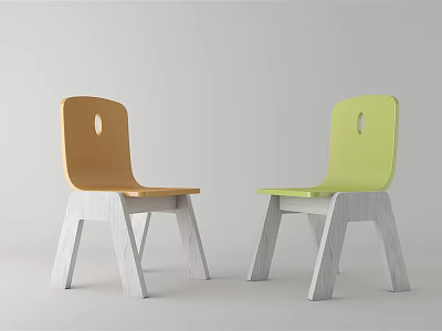 Modern leisure chair stool 3d model
