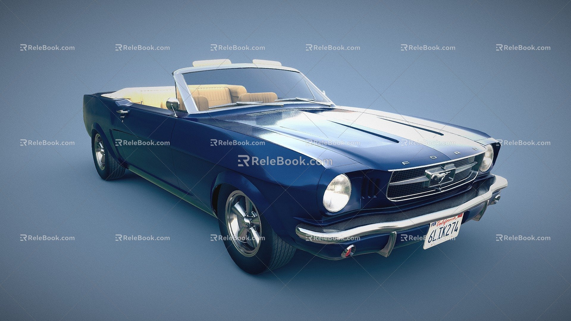 Car Ford Mustang Convertible 3d model