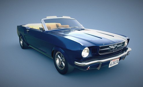 Car Ford Mustang Convertible 3d model