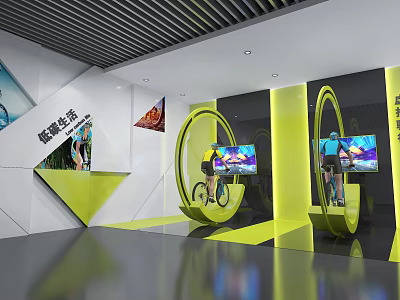 Modern Exhibition Hall Virtual Ride 3d model