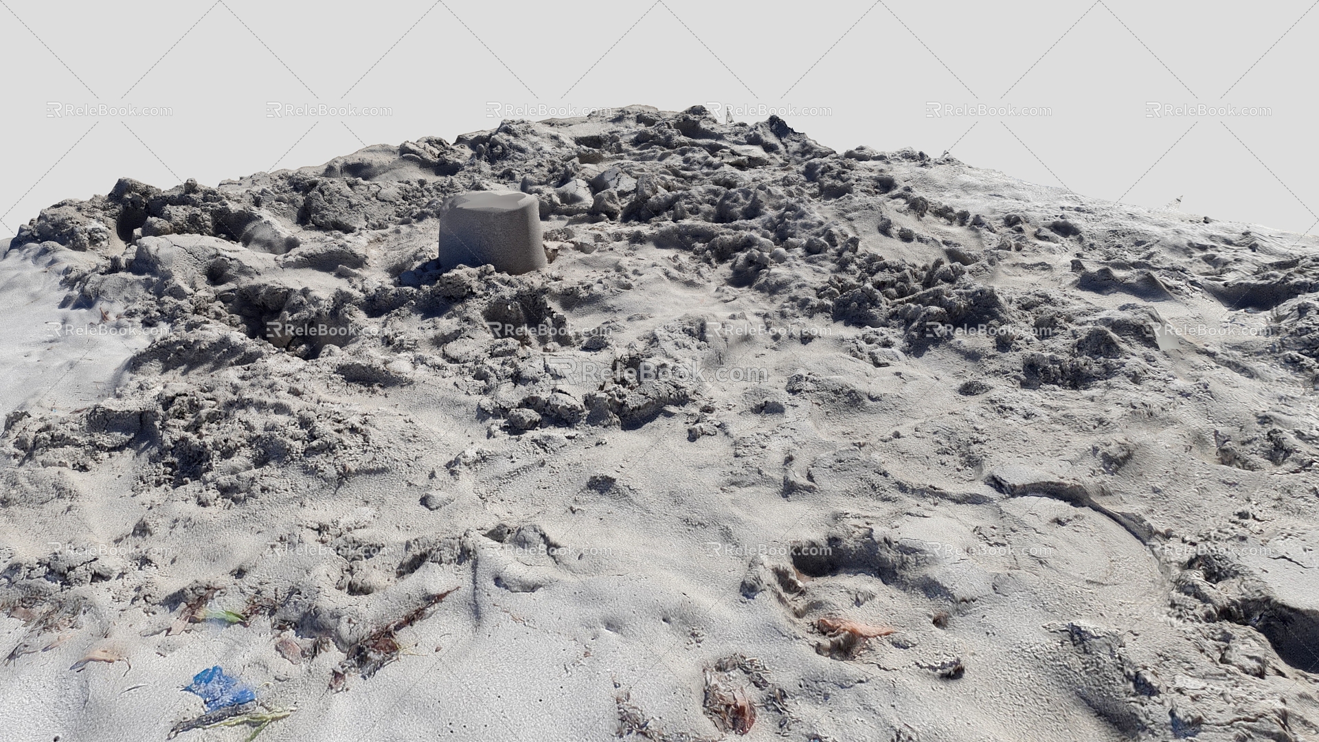 Sandy ground Mud ground 3d model