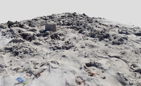 Sandy ground Mud ground 3d model