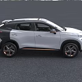 Chery White SUV With Modern Mesh Grille And Black Gold Wheels Design