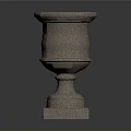 Elegant Decorative Sandstone Flower Pot With Carved Design For Garden Plants