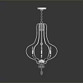 Elegant Modern Chandelier Lighting Combination With Metal Frame And Crystal Pendants