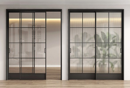 Modern sliding door 3d model