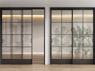 Modern sliding door 3d model