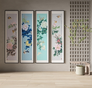 New Chinese Decorative Painting 3d model