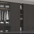 Modern Wardrobe Design With Glass Doors Open Shelves And Closed Cabinets