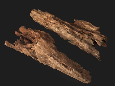 Natural Weathered Stone Wood With Rustic Texture And Organic Surface Details 3d model
