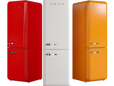 Modern Refrigerator Fridge Freezer 3d model