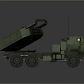 Armored Green Military Wheeled Tank With Multiple Missile Launcher System
