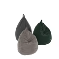 Comfortable Modern Bean Bag Chairs With Gray Beige Green Colors And Soft Velvet Fabric