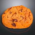 Golden Crispy Chocolate Chip Cookie With Melted Chocolate Chunks And Crunchy Texture