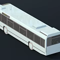 White Modern City Bus With Multiple Windows And Roof Equipment Design