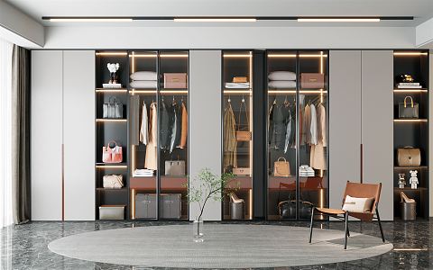 Modern wardrobe 3d model