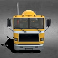 Yellow and White Concrete Mixer Truck With Mixer Drum And Ladder