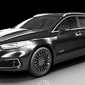 Black Modern Wagon Car With Sleek Front Grille Shiny Alloy Wheels And Aerodynamic Body Design
