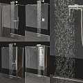 Glass shower room 3d model