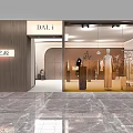 Modern Clothing Store Interior Design With Window Display Mannequins And Wooden Facade