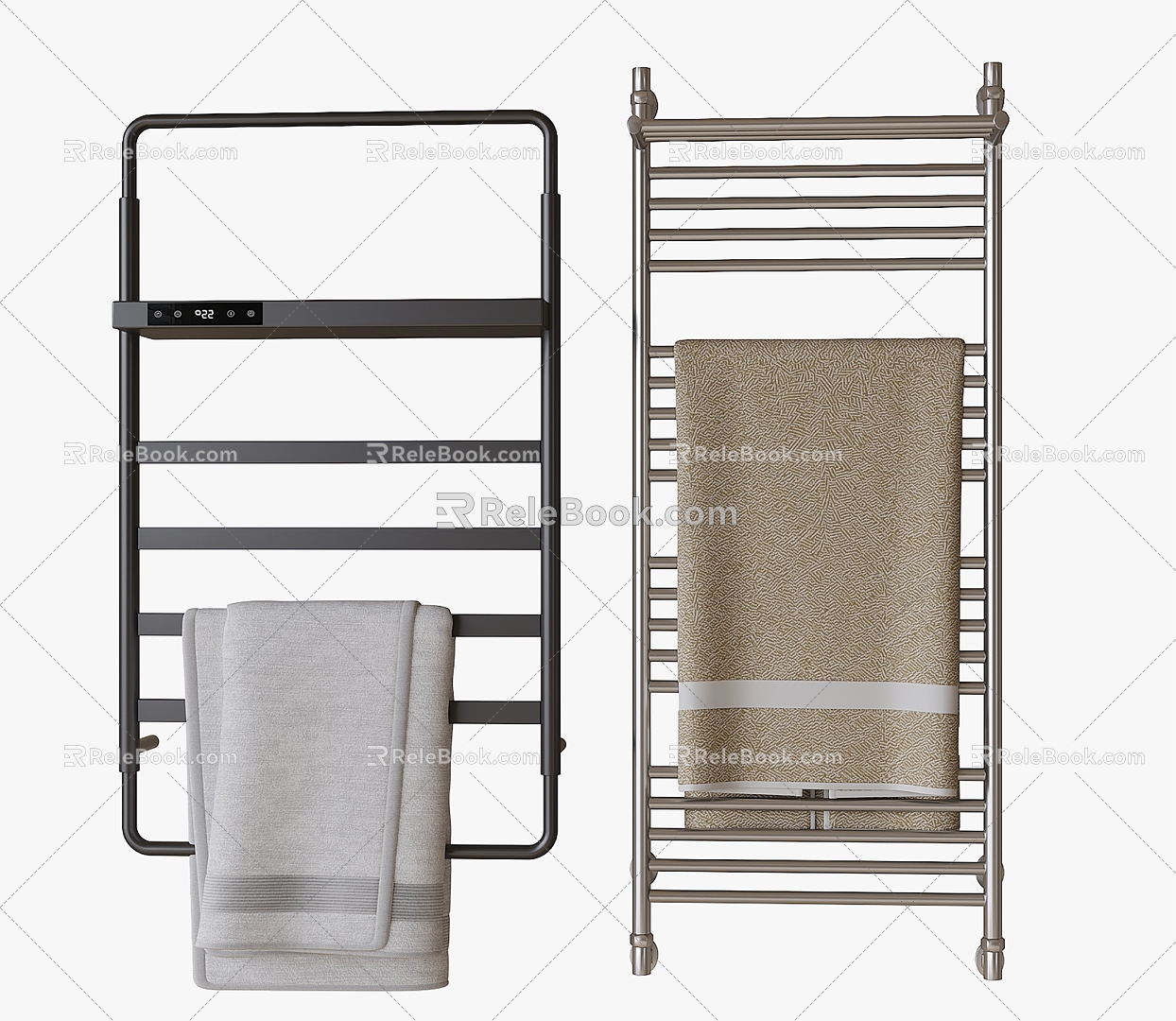 Modern towel rack 3d model