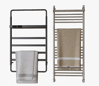 Modern towel rack 3d model