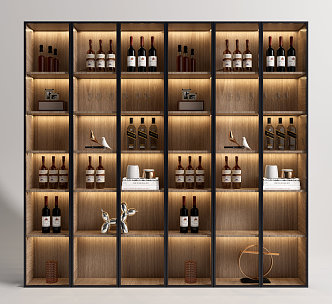 Modern Wine Cabinet 3d model