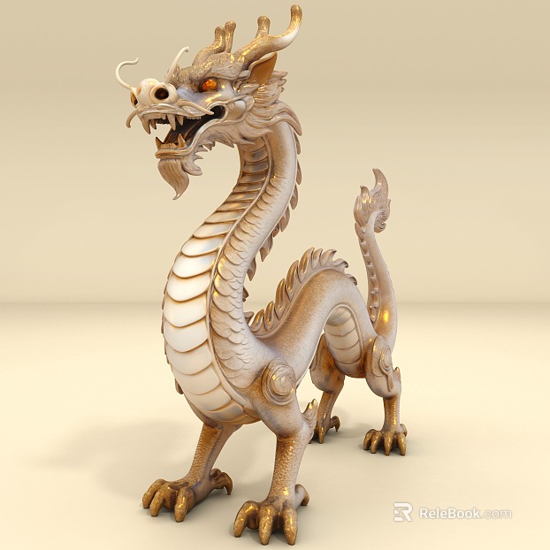 Golden Chinese Dragon Image texture