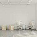 Ocean Board Single Chair Card Seat Single Chair 3d model
