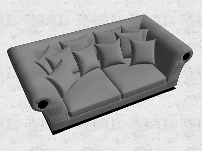 Modern double sofa 3d model Modern double sofa 3d model