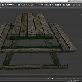 Rustic Wooden Outdoor Dining Table Set With Bench Seats And Classic Design