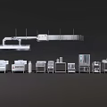 Industrial Production Line Equipment Set With Conveyor And Processing Machines