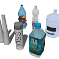 Various Beverage Bottles Including Large Capacity Water Plastic PET And Glass Spiral Shaped Designs