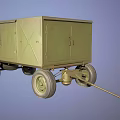 modern military mobile generator 3d model