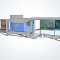 Modern Station Architecture With Glass Facade Sleek Structure And Display Areas