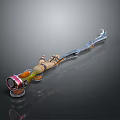 Fantasy Role Creature Themed Decorative Weapon Design With Intricate Details