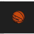 Spalding FIBA Orange Basketball With Black Lines For Home Sports Use