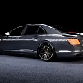 Metallic Gray Luxury Sedan Featuring Streamlined Body And Premium Alloy Wheels