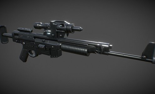 A280 Long Range Explosive Rifle 3d model