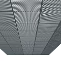 Modern Perforated White Ceiling With Grid Design For Interior Spaces