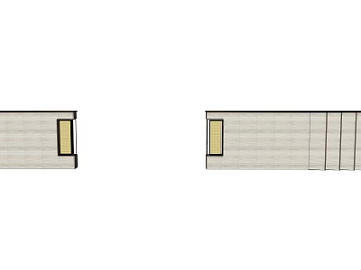 Modern Feature Wall Design With Textured Panels And Decorative Window Elements 3d model