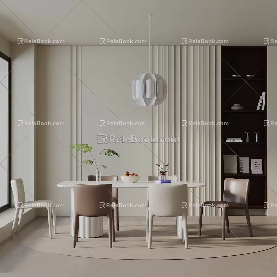 Modern table combination 3d model