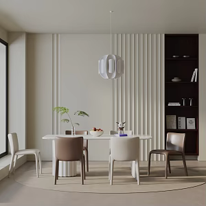 Modern table combination 3d model