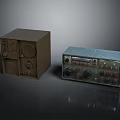 Vintage Electronic Appliances Retro Radios With Classic Dials And Colorful Buttons