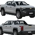 Chevrolet Pickup Truck Exterior Design With Front And Rear Views