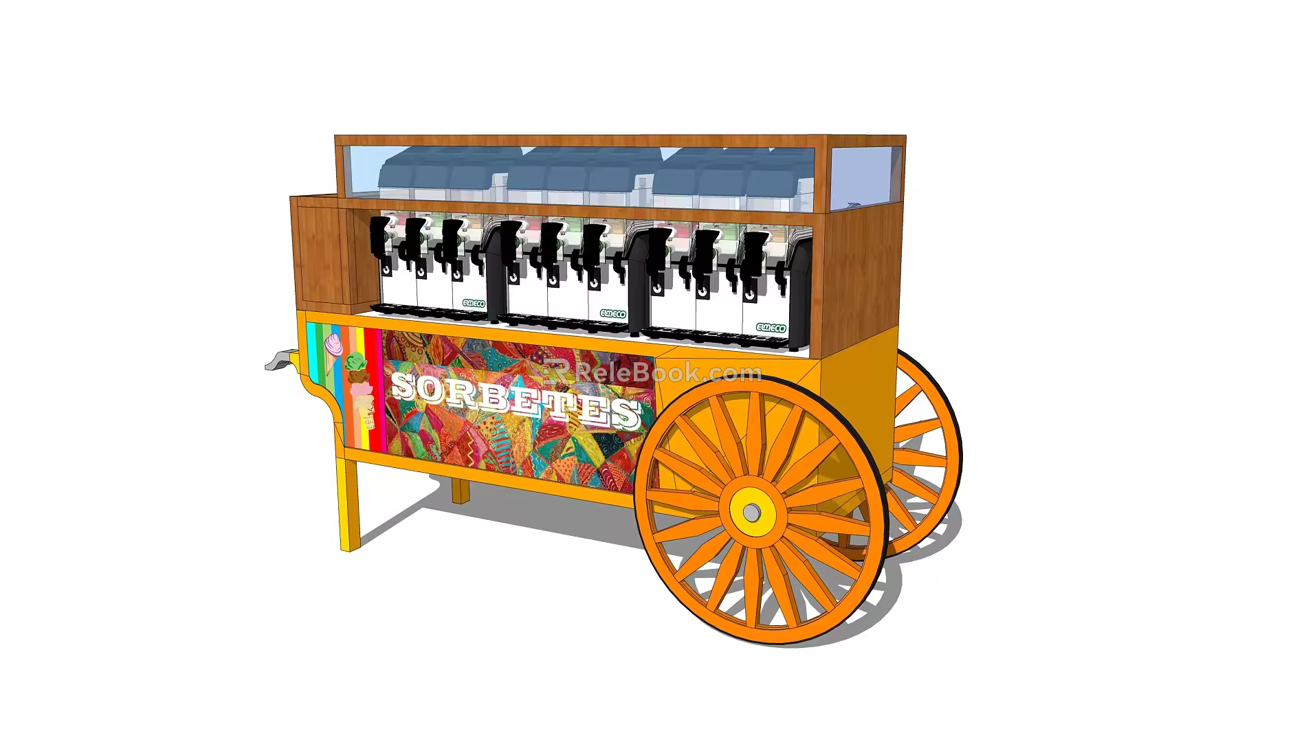 Modern Vans Kiosk Vending Kiosk Vending Kiosk Vending Kiosk Shop 3d model