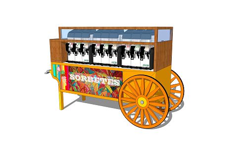 Modern Vans Kiosk Vending Kiosk Vending Kiosk Vending Kiosk Shop 3d model