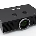 Professional Black Projection Monitoring Projector With Lens And Ventilation Grilles