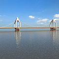 Modern Bridge Bridge Road Landscape 3d model